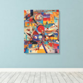 Modern Abstract kunstwerk Canvas Afdruk (Insitu (Houten vloer))