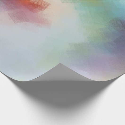 Modern Abstract kunstwerk elegant kleurrijk ontwer Cadeaupapier (Hoek)