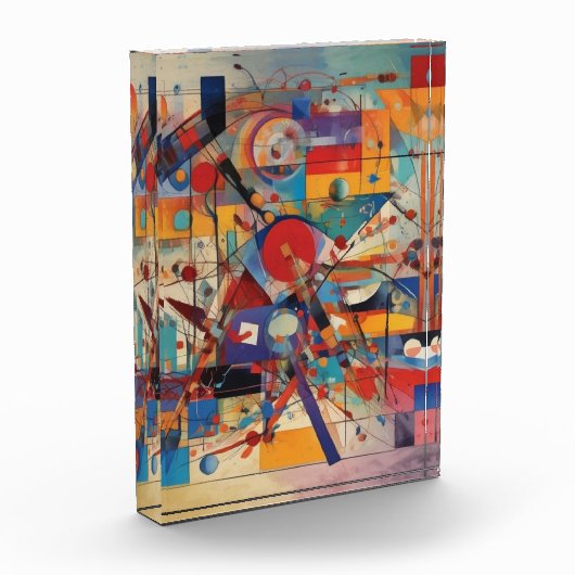 Modern Abstract kunstwerk Fotoblokken (Links)