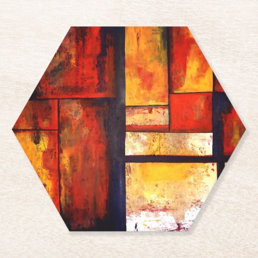 Modern Abstract kunstwerk Kartonnen Onderzetters (Voorkant)