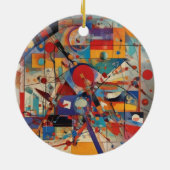 Modern Abstract kunstwerk Keramisch Ornament (Achterkant)