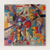 Modern Abstract kunstwerk Legpuzzel (Horizontaal)