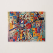 Modern Abstract kunstwerk Legpuzzel (Horizontaal)