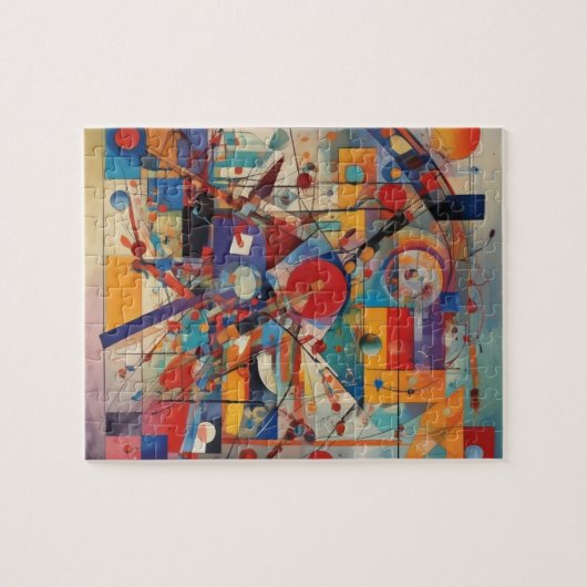 Modern Abstract kunstwerk Legpuzzel (Horizontaal)