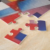 Modern Abstract kunstwerk Legpuzzel (Zijkant)