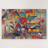 Modern Abstract kunstwerk Legpuzzel (Horizontaal)