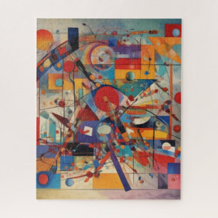 Modern Abstract kunstwerk Legpuzzel