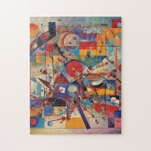 Modern Abstract kunstwerk Legpuzzel (Verticaal)