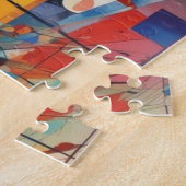 Modern Abstract kunstwerk Legpuzzel (Zijkant)
