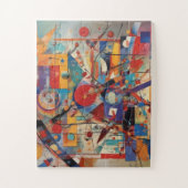 Modern Abstract kunstwerk Legpuzzel (Verticaal)