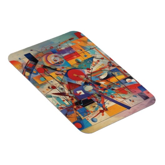 Modern Abstract kunstwerk Magneet (Rechterzijde)