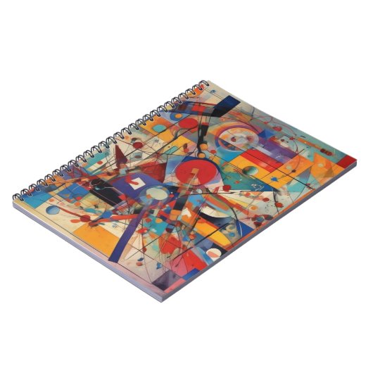 Modern Abstract kunstwerk Notitieboek (Linkerzijde)
