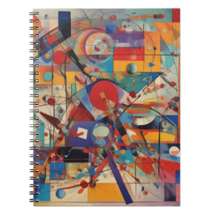 Modern Abstract kunstwerk Notitieboek
