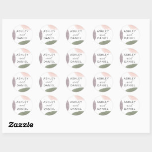 Modern Abstract Label voor Sticker van het Wuwelij
