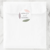 Modern Abstract Label voor Sticker van het Wuwelij (Tas)