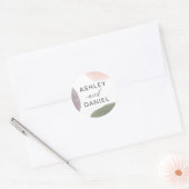 Modern Abstract Label voor Sticker van het Wuwelij (Envelop)