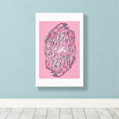 Modern Abstract Labyrinth Canvas Afdruk (Insitu (Houten vloer))