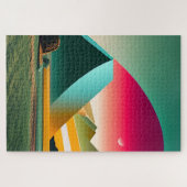 Modern Abstract landschap Legpuzzel (Horizontaal)
