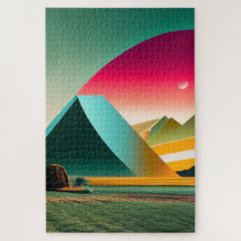 Modern Abstract landschap Legpuzzel
