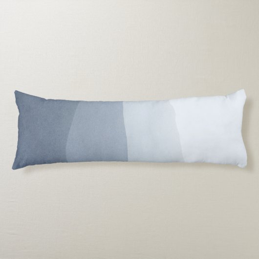 Modern Abstract Landschap Tranquil Grey Tones Lichaamskussen (Voorkant)