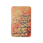 Modern Abstract landschap verbrand Sinaasappel Badmat (Voorkant Verticaal)