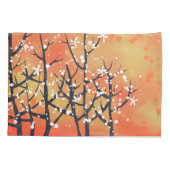 Modern Abstract landschap verbrand Sinaasappel Kussensloop (Achterkant-Links)