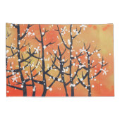 Modern Abstract landschap verbrand Sinaasappel Kussensloop (Achterkant-Rechts)