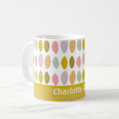 Modern Abstract lederen patroon op maat Koffiemok (Voorkant links)