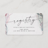 Modern Abstract licht Paarse bruiloft register Informatiekaartje (Voorkant)