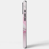 Modern Abstract Licht Roze Grijs Fractal Design Case-Mate iPhone Case (Achterkant / Links)
