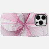 Modern Abstract Licht Roze Grijs Fractal Design Case-Mate iPhone Case (Achterkant (horizontaal))