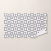 Modern Abstract Lichtgrijs & Wit Bad Handdoek (Handdoek)
