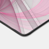 Modern Abstract lichtroze grijs fractaal ontwerp Bureaumat (Hoek)