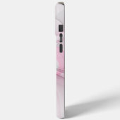 Modern Abstract lichtroze grijs fractaal ontwerp Case-Mate iPhone Case (Achterkant / Links)