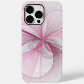 Modern Abstract lichtroze grijs fractaal ontwerp Case-Mate iPhone Case (Achterkant)