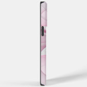 Modern Abstract lichtroze grijs fractaal ontwerp Case-Mate iPhone Case (Achterkant / Rechts)