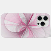 Modern Abstract lichtroze grijs fractaal ontwerp Case-Mate iPhone Case (Achterkant (horizontaal))