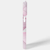 Modern Abstract lichtroze grijs fractaal ontwerp Case-Mate iPhone Case (Achterkant / Rechts)