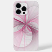 Modern Abstract lichtroze grijs fractaal ontwerp Case-Mate iPhone Case (Achterkant)
