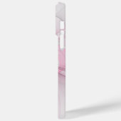 Modern Abstract lichtroze grijs fractaal ontwerp Case-Mate iPhone Case (Achterkant / Links)