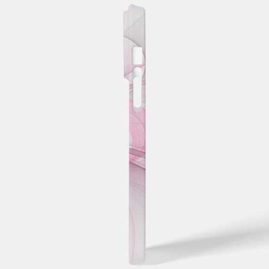 Modern Abstract lichtroze grijs fractaal ontwerp Case-Mate iPhone Case (Achterkant / Links)