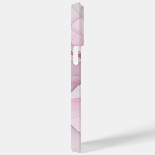 Modern Abstract lichtroze grijs fractaal ontwerp Case-Mate iPhone Case (Achterkant / Rechts)