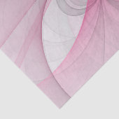 Modern Abstract lichtroze grijs fractaal ontwerp Tissuepapier (Detail)