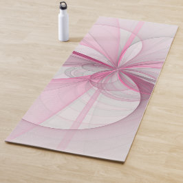 Modern Abstract lichtroze grijs fractaal ontwerp Yogamat