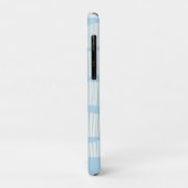 Modern Abstract lijnenpatroon in Blue Specialized Case-Mate iPhone Case (Achterkant/links)
