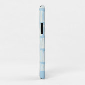 Modern Abstract lijnenpatroon in Blue Specialized Case-Mate iPhone Case (Achterkant/rechts)