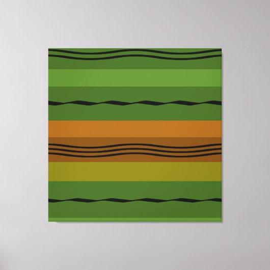 modern abstract lijnpatroon canvas afdruk (Voorkant)