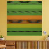 modern abstract lijnpatroon canvas afdruk (Insitu (Woonkamer))