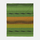 modern abstract lijnpatroon fleece deken (Voorkant)