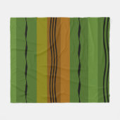 modern abstract lijnpatroon fleece deken (Voorkant (Horizontaal))